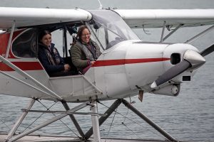All smiles in the Super Cub.
